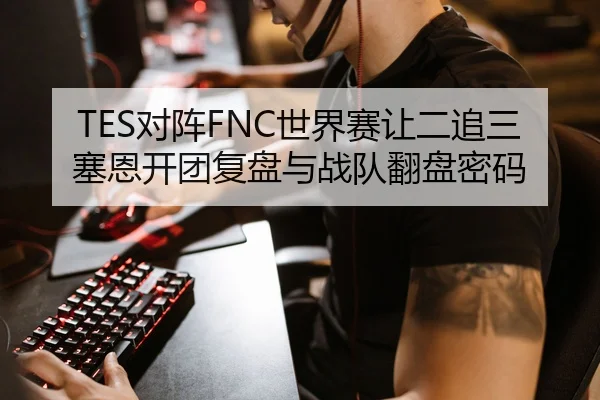 TES对阵FNC世界赛让二追三塞恩开团复盘与战队翻盘密码
